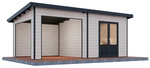 WOLFF FINNHAUS Gartenhaus &raquo;Tona 6030 28&laquo;, BxHxT: 654 x 252 x 340 cm, 18,2 m&sup2;,