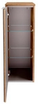 FACKELMANN Midischrank &raquo;B.brillant&laquo;, Asteiche - Glas Anthrazit, 1 T&uuml;r, BxHxT