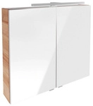 FACKELMANN Spiegelschrank &raquo;B.BRILLANT&laquo;, 80 cm, 2 T&uuml;ren, Asteiche, LED, 800 x 680 x