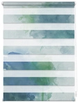 Lichtblick Duo-Rollo, &lrm;Klemmfix, B x L: 70 x 150 cm, Aquarell, blau gr&uuml;n