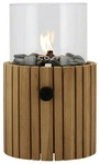 COSI Gaslampe, Teakholz, H: 30 cm - braun