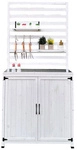 LECO Gartenregal &raquo;THEA&laquo;, 4 Ablagef&auml;cher, BxLxH: 94 x 94 x 200 cm - weiss