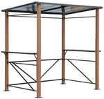 LECO Grillpavillon, BxT: 235 x 150 cm, rechteckig - grau