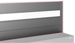 BIOHORT Sichtschutz, BxHxT: 398,3 x 91,1 x 4,2 cm, dunkelgrau-metallic