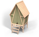 EXIT Toys Kinderspielhaus &raquo;Yuki 300&laquo;, mit Rutsche - gruen