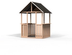 EXIT Toys Kinderspielhaus &raquo;Panorama 100&laquo;, Zypressenholz, natur - braun