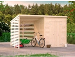 PALMAKO Ger&auml;tehaus &raquo;Leif&laquo;, B x H x L: 370 x 228 x 170 cm, naturbelassen,