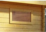 KARIBU Fenster f&uuml;r Gartenh&auml;user &raquo;38 mm&laquo;, BxH: 85 x 44 cm, Holz - braun