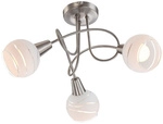 GLOBO LIGHTING Deckenleuchte &raquo;Elliott&laquo;, nickelfarben, inkl. Leuchtmittel, Breite: