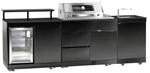 BUSCHBECK Outdoor-K&uuml;che &raquo;Brighton&laquo;, BxHxT: 270 x 120 x 92 cm, schwarz