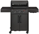 h-Marke Gasgrill &raquo;New York Pro&laquo;, 3 Brenner, Sear-Brenner, matt graphit - schwarz
