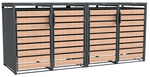 Westmann M&uuml;lltonnenbox &raquo;Lacina&laquo;, BxHxT: 264 x 116 x 80 cm, f&uuml;r 4 x 240 L