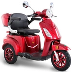 GREENSTREET Elektromobil &raquo;E-Mover&laquo;, max. 20 km/h, Reichweite: 50 km, weinrot