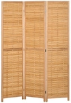 HOMCOM Sichtschutz, Paravent, LxBxH: 120 x 1,8 x 170 cm - natur