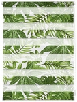 Lichtblick Duo-Rollo, Klemmfix, B x L: 45 x 150 cm, Bl&auml;tter, gr&uuml;n - gruen