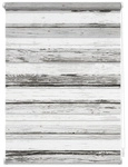 Lichtblick Duo-Rollo, &lrm;Klemmfix, B x L: 80 x 150 cm, Bretter Vintage, wei&szlig; grau -