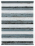 Lichtblick Duo-Rollo, &lrm;Klemmfix, B x L: 100 x 150 cm, Bretter Vintage, Petrol -