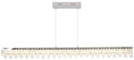 N&Auml;VE LED-Pendelleuchte &raquo;DIAMONDS&laquo;, BxHxL: 8 x 9 x 120 cm, Metall/Glas -
