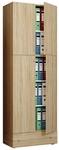 VCM B&uuml;roschrank &raquo;Lona&laquo;, BxHxL: 39 x 200 x 70 cm, Holzwerkstoff - braun