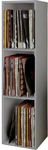 VCM Regal &raquo;Offas 3&laquo;, BxHxL: 29 x 107 x 34 cm, Holzwerkstoff - grau