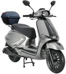 ALPHA MOTORS Motorroller &raquo;Napoli&laquo;, 50 ccm, 45 km/h, EURO 5, inkl. Topcase - schwarz