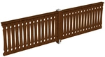 SKANHOLZ Br&uuml;stung, B x H: 400 x 96 cm, Holz, Farbe: nussbaum