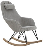 SalesFever Schaukelstuhl, H&ouml;he: 109 cm, grau/schwarz/natur