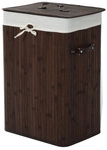 HOMCOM W&auml;schekorb, BxHxL: 30 x 60 x 40 cm, Bambus - braun