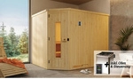 WEKA Elementsauna &raquo;VARBERG&laquo;, BxHxT: 244 cm x 199 cm x 194 cm - braun