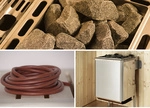 WEKA Saunaofen-Set &raquo;Kompakt&laquo;, inkl. integrierter Steuerung, 5,4 kW - silberfarben