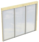 SKANHOLZ Seitenwand, BxH: 78,5 x 200 cm, Holz, natur