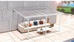 Westmann Terrassendach &raquo;Bruce&laquo;, BxHxT: 435 x 270 x 300 cm, Aluminium, wei&szlig; - weiss