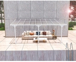 Westmann Terrassendach &raquo;Bruce&laquo;, BxHxT: 556 x 270 x 300 cm, Aluminium, wei&szlig; - weiss