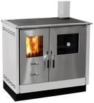 FIREFIX&reg; Holzherd &raquo;Maas&laquo;, wei&szlig;, Stahl, 8,3 kW - schwarz