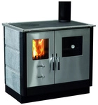FIREFIX&reg; Holzherd &raquo;Maas&laquo;, naturstein, Stahl, 8,3 kW - grau