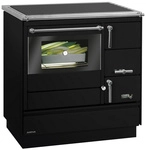 JUSTUS Holzherd &raquo;Linz II&laquo;, schwarz, links, 7 kW