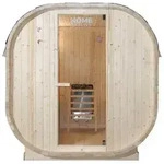 HOME DELUXE Fasssauna &raquo;CUBE L&laquo;, holzfarben, Fichtenholz, BxH: 184,2 x 194 cm -