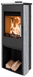 HAAS & SOHN Kaminofen &raquo;MONTEGROTTO&laquo;, serpentino/schwarz, Naturstein, 6 kW