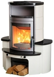 HARK Kaminofen &raquo;Avenso GT ECOplus&laquo;, meteorschwarz/cremewei&szlig;, Stahl/Keramik, 8