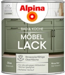 ALPINA M&ouml;bel-Lack &raquo;Bad & K&uuml;che&laquo;, Olive, seidenmatt, 750 ml - gruen