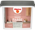 ALPINA FARBEN Wandfarbe &raquo;Bad & K&uuml;che&laquo;, Rosenstaub, matt, 2,5 L - rot
