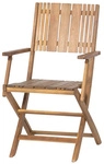 GARDAMO Klappstuhl &raquo;Falun&laquo;, BxTxH: 50 x 55 x 88,5 cm, Akazienholz - beige