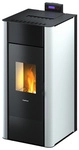 FREEPOINT Pelletofen &raquo;Tesis 23&laquo;, 22,4 kW, Stahl, anthrazit, wasserf&uuml;hrend - weiss