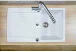 RESPEKTA Einbausp&uuml;le &raquo;AUSTIN&laquo;, HxBxT: 21 x 86 x 50 cm, Granit - weiss