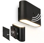 BRILONER Leuchte, LED Akku Wandleuchte, 3 W, matt-schwarz