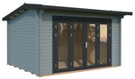 PALMAKO Gartenhaus &raquo;Ines&laquo;, Aufstellma&szlig;e BxTxH: 434 x 379 x 250 cm, lackiert, Holz