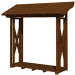 SKANHOLZ Kaminholzunterstand &raquo;Paul 1&laquo;, BxHxL: 240 x 229 x 88 cm, Nussbaum - braun