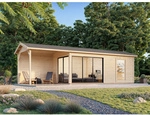 PALMAKO Gartenhaus &raquo;Amanda&laquo;, Aufstellma&szlig;e BxTxH: 917 x 340 x 280 cm, unbehandelt,