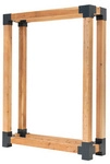 Westmann Kaminholzregal &raquo;Michel&laquo;, BxHxT: 138 x 180 x 40 cm, L&auml;rchenholz - braun