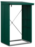 Ecostar Kaminholzregal &raquo;Elegant-V&laquo;, BxHxT: 112,7 x 198 x 102,5 cm, Metall - gruen